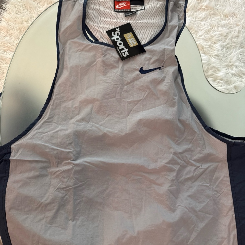 Nike Athleticwear Blue/gray Tank Top Shirt Size Large NWT